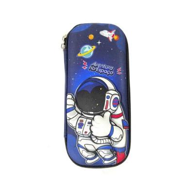 Imagem de Estojo Escolar Infantil de EVA Desenho Animado 3D - Dcarte, Astronauta