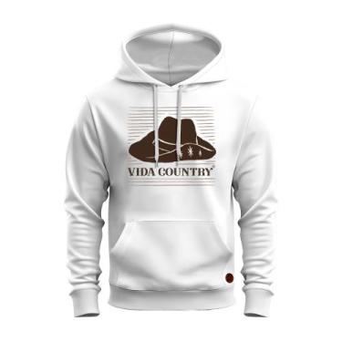 Imagem de Moletom Algodão Quentinho Country Chapéu - Vida Country, Branco, G