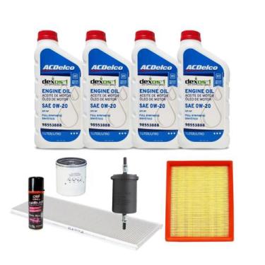 Imagem de Kit Troca De Óleo Gm Montana 1.4 Acima De 2017 Flex - Acdelco 0w20 + H
