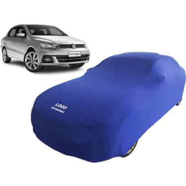 Imagem de Capa Para Cobrir Carro Volkswagen Voyage Tecido Helanca - Mz, Azul