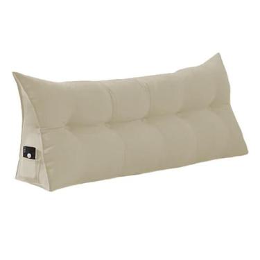 Imagem de Almofada de Apoio para Cabeceira 100cm Suede Várias Cores - Estopar, S