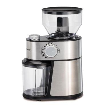 Imagem de Moedor De Café Grande Hamilton Beach Prata 220V, Preto e Prata, 220V
