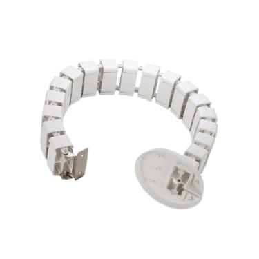 Imagem de JicSuXi Canal de Cabos para Mesa, Gerenciamento de Cabos, Armazenamento de Fios, Canaleta para Cabos, Gerenciador de Cabos, Ocultador de Cabos, Branco