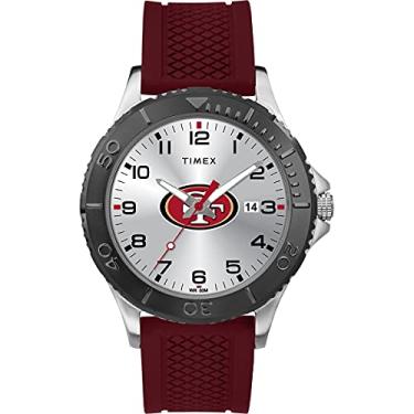 Imagem de Timex Relógio NFL Gamer 42 mm – 2021 Super Bowl Champions Tampa Bay Buccaneers (Modelo: TW2V17200YZ), San Francisco 49ers, One Size, Moderno