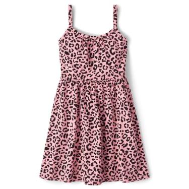 Imagem de The Children's Place Vestidos de verão sem mangas para bebês meninas e crianças pequenas, Oncinha rosa, 6-9 Meses