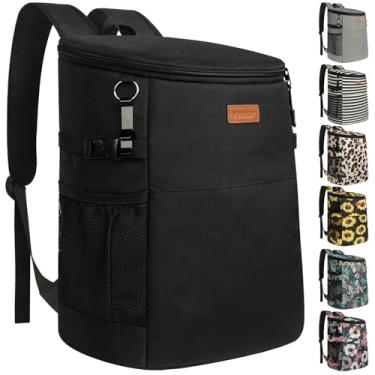 Imagem de Mochila térmica para acampamento, 45 latas, com isolamento térmico, à prova de vazamento, à prova de vazamento, à prova d'água, almoço, piquenique, praia, viagem, trabalho, viagem, térmica, bebida,