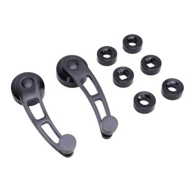 Imagem de Kit de Manivela para Janela de 4 1/4 pol. Revestimento Preto de Alumínio Boleto Leve de Longa Duração para Hot Rod