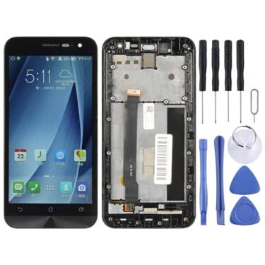 Imagem de Substituição da tela móvel Tela LCD OEM para for ASUS ZenFone 2 ZE500Cl Z00D Digitalizador completo com quadro preto) Ecrã LCD