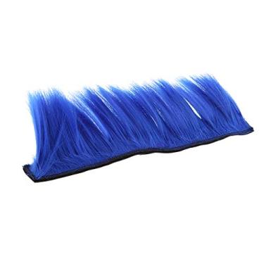 Imagem de Kokiya Capacete Adesivo Moicano para Motocicleta, Apliques de Skinhead Peruca, Azul