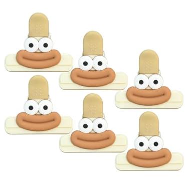 Imagem de Clipes de chip de 6 tamanhos, clipes de saco para embalagem de alimentos com punho de vedação hermético para sacos de pão, sacos de lanches, (6 pequenos)