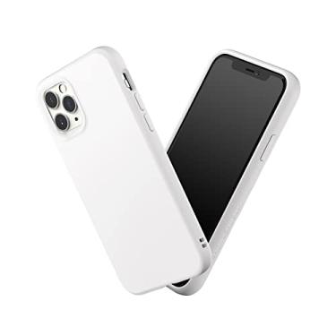 Imagem de RhinoShield Capa compatível com [iPhone 11 Pro] | SolidSuit - Capa protetora de design fino absorvente de choque com acabamento fosco premium 3,5 m/3,4 m de proteção contra quedas - Branco clássico
