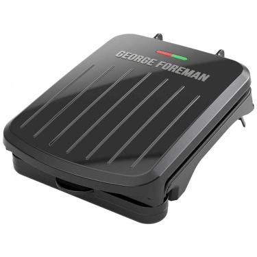 Imagem de Churrasqueira Grill Elétrico serve até 2 Porções, 110v, GEORGE FOREMAN GRS040B, Preto