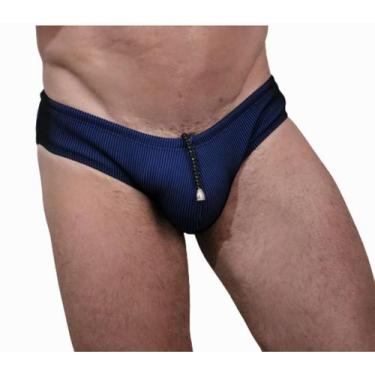 Imagem de sunga sexy slip com tule transparência na parte de trás - ALVEZ ALVES 