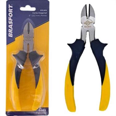 Imagem de Alicate Corte Diagonal Brasfort 6'' Profissional Polido - 8003 - BRASF