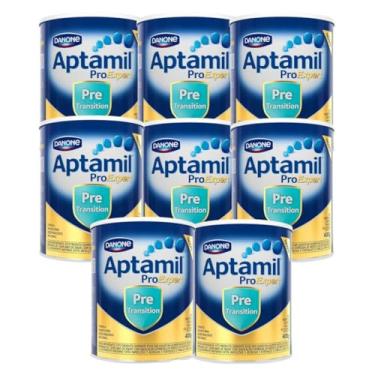 Imagem de Fórmula Infantil Aptamil Pre Transition 400g - Kit 8 latas