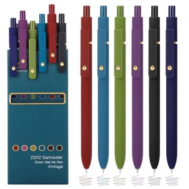 Imagem de Ddaowanx Canetas de gel coloridas, retráteis de ponta fina de 0,5 mm, canetas fofas com escrita e esboço coloridos, essenciais para a escola de enfermagem, material escolar, presentes para enfermeiras