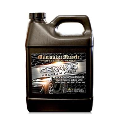 Imagem de Milwaukee Muscle Xampu para carro – 140 ml – Sabonete de cerâmica profissional para carros, motocicletas, trailers e barcos – fórmula de pH neutro – rejuvenesce a tinta e o revestimento cerâmico para
