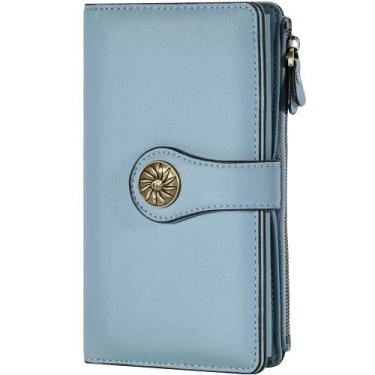 Imagem de Carteira Feminina Travelambo de Couro - RFID e Grande Capacidade