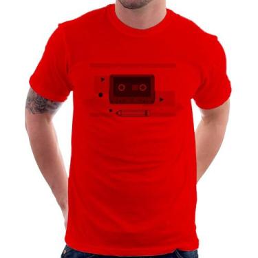 Imagem de Camiseta Fita Cassete - Foca na Moda, Vermelho, G