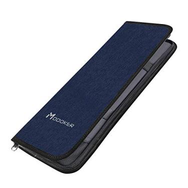 Imagem de Modoker Estojo De Gravata Para Presente Masculino Para Viagem, Organizador De Bolsa, Abotoaduras E Acessórios De Terno, Azul