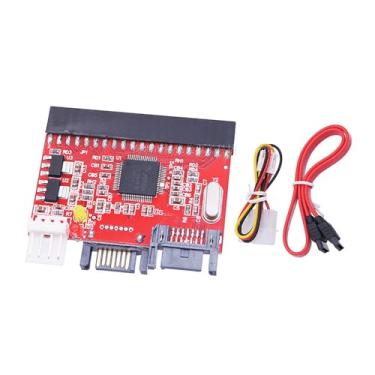 Imagem de NATEFEMIN Conversor IDE para SATA bidirecional Sata para adaptador IDE para placa de cabos de conversão