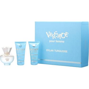 Imagem de Perfume Feminino Gianni Versace Dylan Turquoise Edt Spray 50 Ml & Gel De Banho