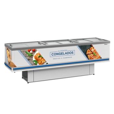 Imagem de Expositor Ilha Gelopar Para Congelados Standart 819 Litros Branco 127V