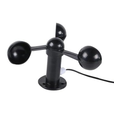 Imagem de Esquirla Teste de velocidade do vento Teste de anemômetro Estabilidade 3 xícaras Testador de vento Velocidade do vento Copo para estações meteorológicas