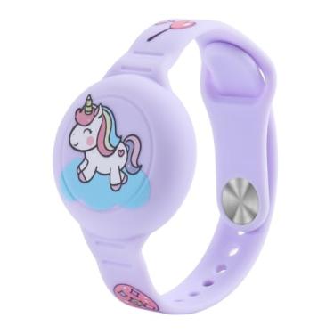 Imagem de Pulseira Infantil para AirTag à Prova D'Água – Segurança e Estilo com Ajuste Confortável! (Unicornio)
