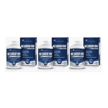 Imagem de Kit 3x Suplemento Alimentar Neurofan Cafeína Extended 60 cápsulas Flor