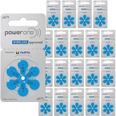 Imagem de 120 Pilhas Baterias P675 Pr44 Aparelho Auditivo - Power One
