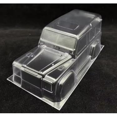 Imagem de 1/24 Scale Off Road Crawler Truck car Clear PC LEXAN Body Shell (wheelbase 120mm) Length 185MM Width 90mm Hight 70mm for FMS EaZyRC Hobby FCX24 Carisma GT24 TRX4M AXIAL SCX24 Tamiya Defender D90