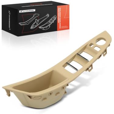 Imagem de A-Premium Apoio de braço para porta compatível com BMW 528i xDrive 2012-2016, 535d xDrive, 535i xDrive, 550i xDrive, M5, ActiveHybrid 5, dianteiro esquerdo do motorista, bege