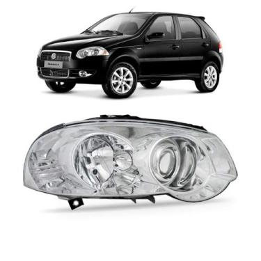 Imagem de Farol Palio 2010 2011 2012 Siena 2008 2009 2010 2011 2012 Cromado Mode