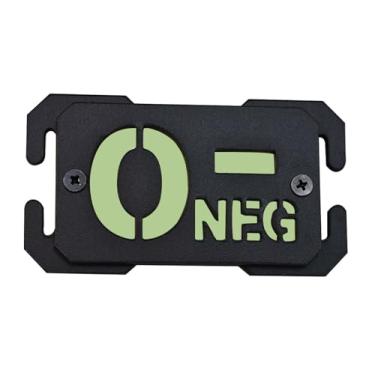 Imagem de Tipo sanguíneo tático refletivo A+ Positivo POS/Negativo Tipo Sanguíneo Patch Militar Placa de Exibição Fivela Entalhe para Mochila Tática, Colete (O-)