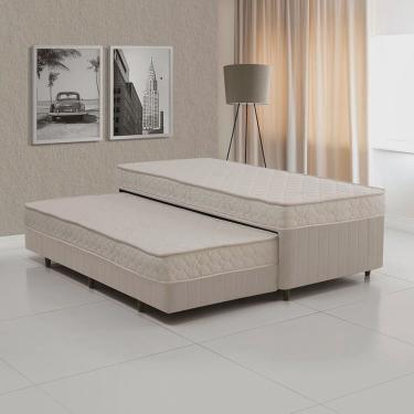 Imagem de Cama Box Conjugada Solteiro com Auxiliar