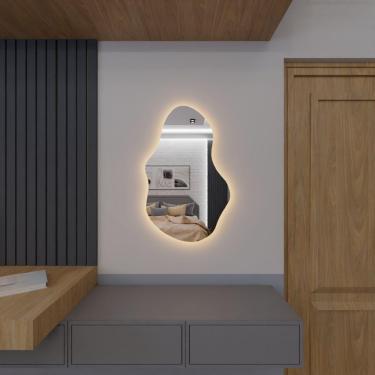 Imagem de Espelho 80x50 Org E03 Incolor Led Bco Quente 110V