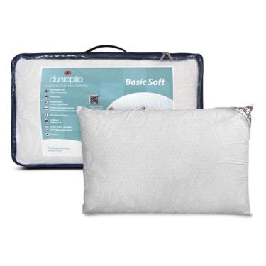 Imagem de Travesseiro de Látex 50x70cm Algodão Percal 230 fios Basic Soft Dunlop