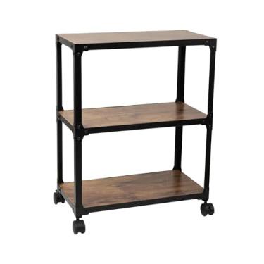 Imagem de Carrinho de Armazenamento Cozinha móvel de 3 prateleiras, carrinho de servir, carrinho de armazenamento, móveis de cozinha Carrinho de Armazenamento