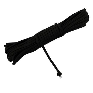 Imagem de Corda Velame 4,0mm Preto Rolo C/ 5 Metros GKL - GKL Variedades