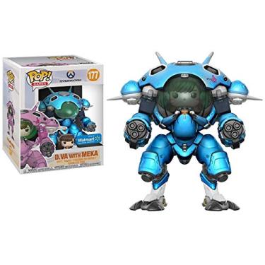 Imagem de Funko Pop Games: Overwatch D.Va with Meka (Blueberry) 6-inch Exclusive