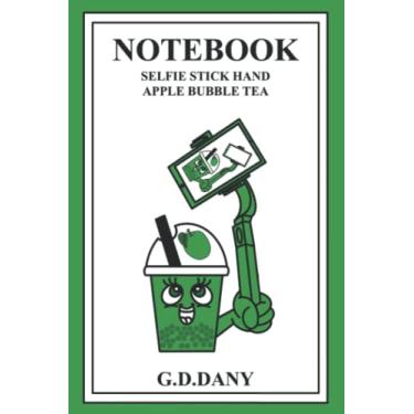 Imagem de NOTEBOOK SELFIE STICK HAND APPLE BUBBLE TEA