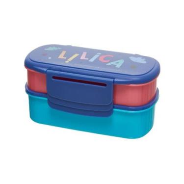 Imagem de Marmiteira Dupla Lilica Ripilica You Com Colher E Garfo