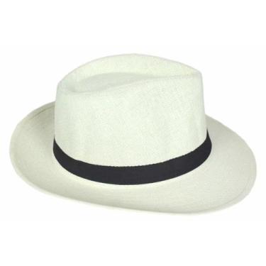 Imagem de Chapeu Panama Aba Larga Praia Estilo Verao Unisex  Nº 58 - oem, Branco