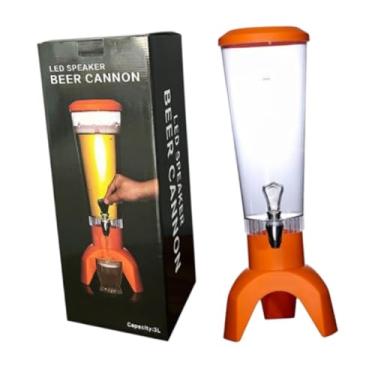 Imagem de Ｂｅｓｇａ Dispensador de torre de cerveja Lemonade Water Dispenser Recipler com dispensador de bebida colorida de luzes LED colorida para RVs de pub de