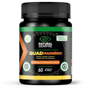 Imagem de Quadmagnésio 1.500mg 60 Cápsulas Natural Sempre