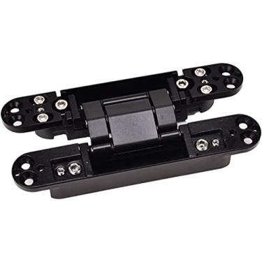 Imagem de Dobradiça de porta invisível para móveis Dobradiças de pivô de madeira ocultas Dobradiça de porta de armário Dobradiça oculta cruzada 40 kg