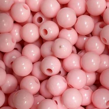 Imagem de Bola Plástica Leitosa Miçanga 8mm 100g 400 Bolinhas Sortidas - ADB ACE