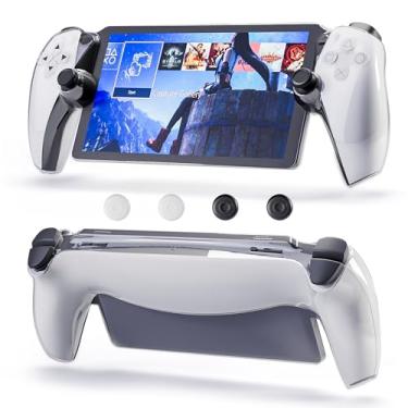 Imagem de FUNDIARY Protective Cover for PlayStation Portal Remote Player, Anti-Scratch Hard Case and Non-Slip Thumb Grip Caps Accessories Bundle