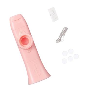 Imagem de YIJU Kazoo Flute Harmonica acompanhante portátil flauta de boca fácil de tocar para os amantes da música Teclado Piano Ukulele Violino, Rosa